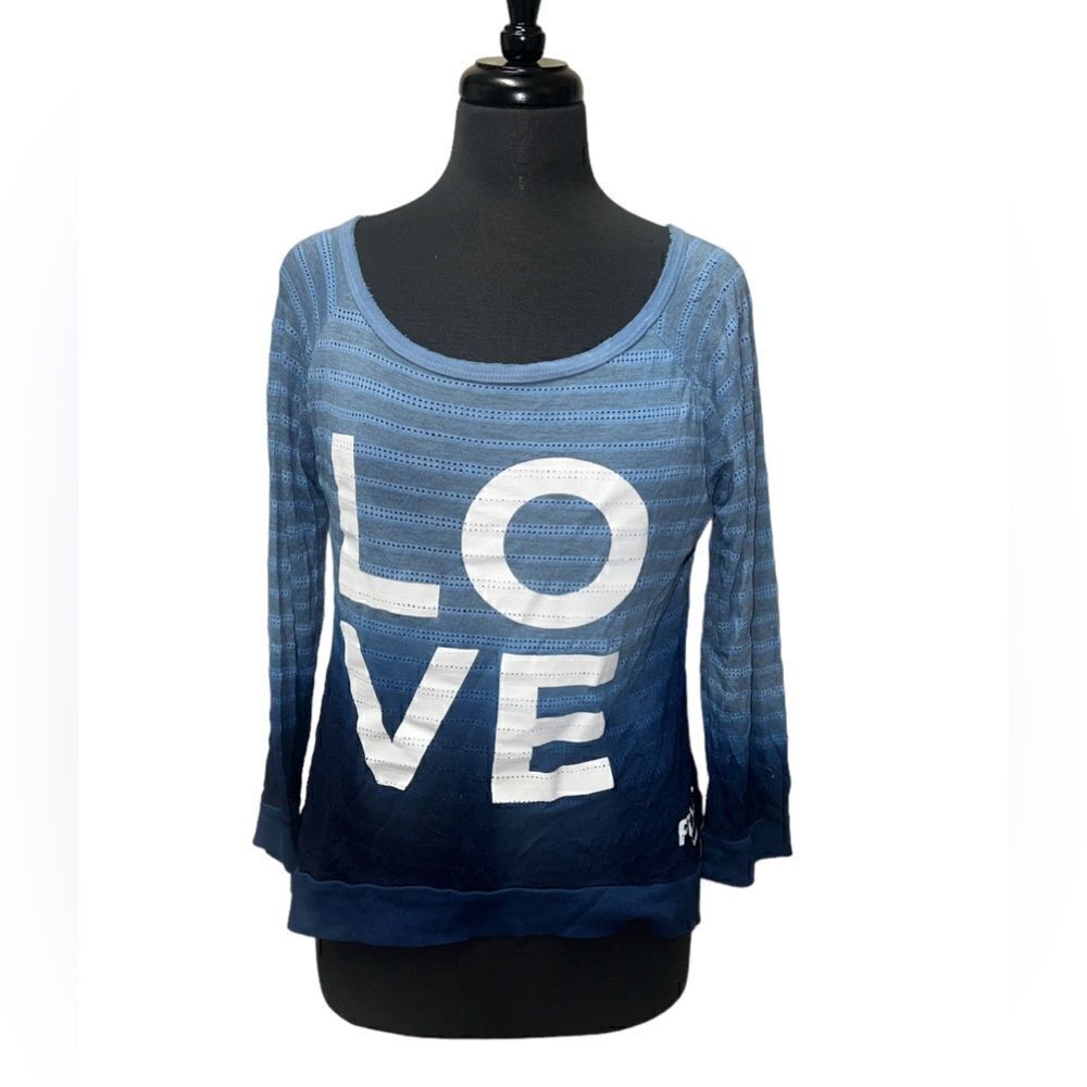 🐘Fly Wheel Blue Ombré T-Shirt